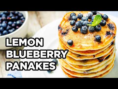 Lemon Blueberry Pancakes | Fluffy Pancake Recipes by MOMables