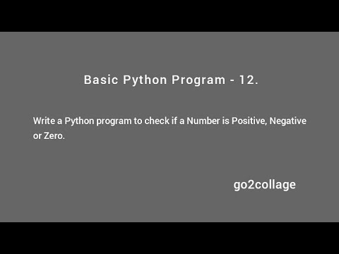 Ep 12 Language Python Basic Program I Go2collage