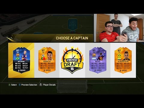 THE FASTEST FUT DRAFT ON FIFA 16!!! World Record Fastest Ever FUT Draft