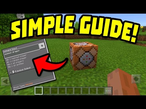 HOW TO USE COMMAND BLOCKS in MINECRAFT POCKET EDITION?!!
