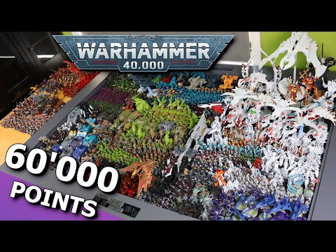 60'000 POINTS OF WARHAMMER 40'000 MODELS! (ENTIRE COLLECTION SHOWCASE)