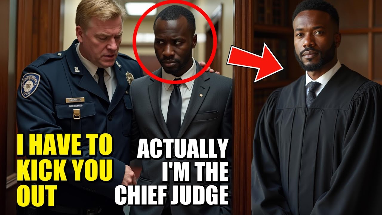 A Security Guard Kicked A Black Man Out Of The Courthouse, Unaware That He Was The New Supreme Judge