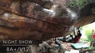 Video thumbnail: Night Show, 8a+. Rocklands