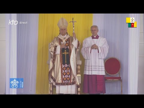 Messe présidée par le pape #LéonXIV à l’aéroport de Bamenda #PapeauCameroun