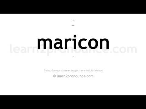 How to pronounce Maricon | English pronunciation