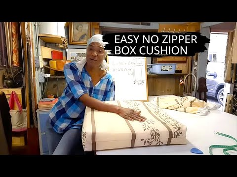 EASY BOX CUSHION COVER  - NO ZIPPER - SEWING TUTORIAL