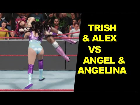 WWE 2K19 Trish Stratus & Alex Gracia vs Angel & Angelina Ventura - Elimination Tag