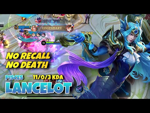 Lancelot - Pisces Zodiac Skin | Lancelot Best Build 2022 | Mobile Legends | MLBB