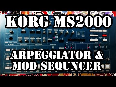 Korg MS2000 Arp + Mod Sequencer Tutorial