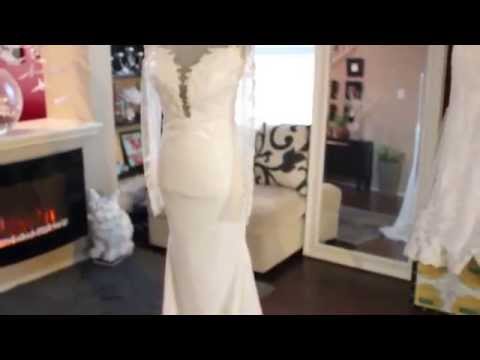 Sequin Beaded Sweep Train Backless Long Sleeves Sheath Dress