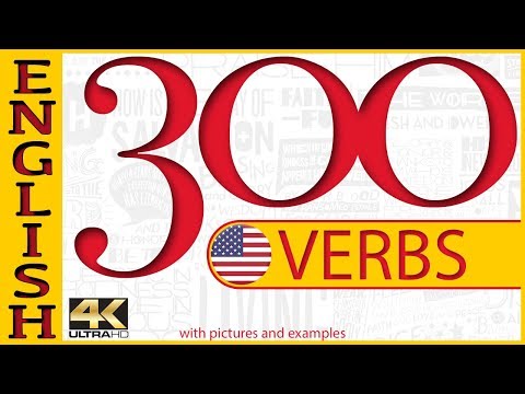 300 verbs with examples and pictures - English Common Verbs - learn english - english listening