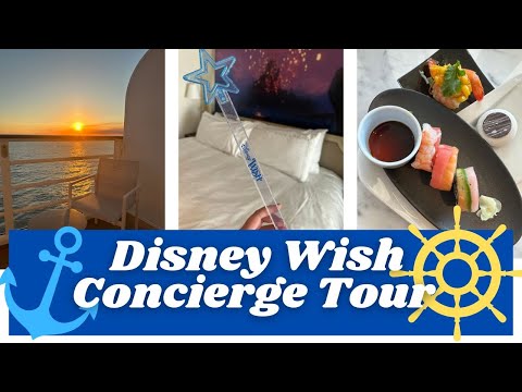 Disney Wish Cruise Concierge Room & Lounge Tour! 🚢✨ Family Oceanview Stateroom with Verandah 13502