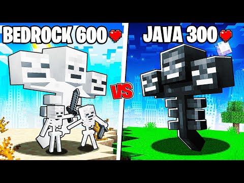 Java vs Bedrock Minecraft...
