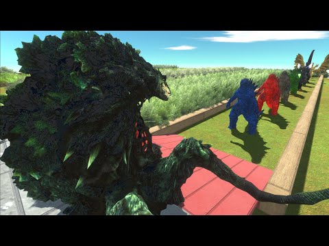 BIOLLANTE VS GHIDORAH DEATH RUN - Animal Revolt Battle Simulator