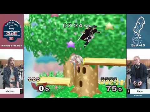 Northern Clash III Abbe(Marth) vs abbson(CF) | Winners Semis | Melee Singles