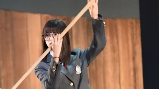 乃木坂46・齋藤飛鳥、生駒里奈＆堀未央奈らとなぎなた振るう
