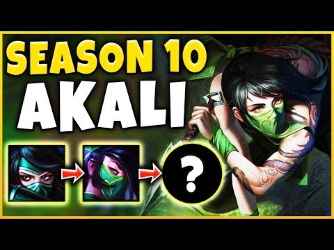 WORLDS FIRST SEASON 10 AKALI GAMEPLAY! (DESTROYING PRO PLAYERS) - League of Legends