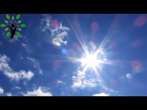 RELAXING SLEEP MUSIC - SKY (1HOUR) Blue sky with cloud and sun shining.