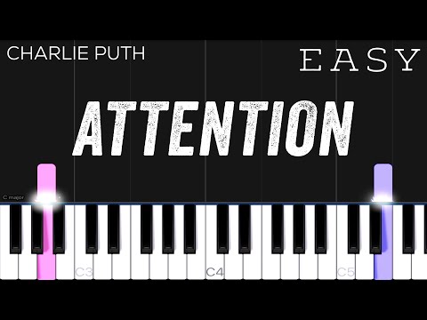 Charlie Puth - Attention | EASY Piano Tutorial