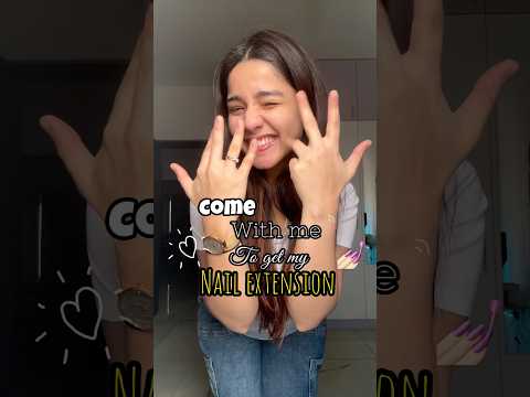*NEW* NAIL EXTENSIONS DONE💅🏻 #youtube #grwm #trending #ashortaday #nailart #nail #minivlog #viral