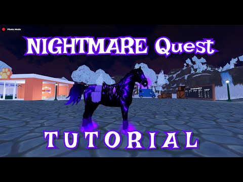 NIGHTMARE QUEST TUTORIAL HORSE VALLEY ROBLOX #roblox #horsevalley #update #nightmare #quest #tutor