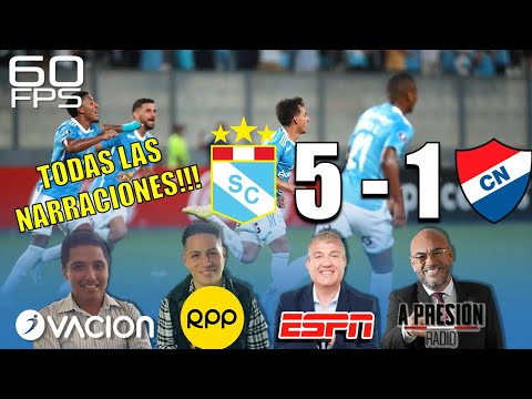 SPORTING CRISTAL VS NACIONAL (5-1) | NARRACIONES RPP - OVACIÓN - A PRESIÓN - ESPN
