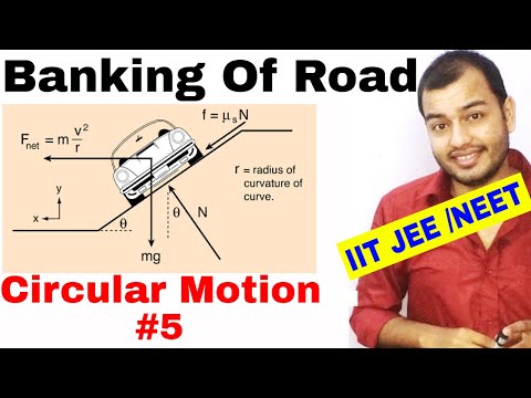 11 chap 4 | Circular Motion 05 | Banking Of Road IIT JEE NEET | Banking of Road with Friction |