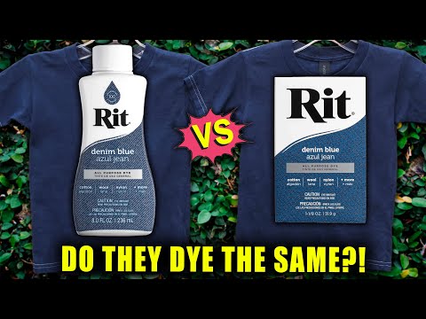 RIT ALL PURPOSE DYE: LIQUID VS. POWDER - ARE THEY THE SAME?! || Lucykiins