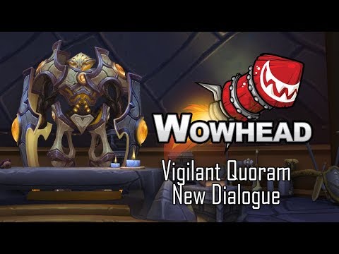 Vigilant Quoram - New Dialogue in Lightforged Draenei Vindicaar