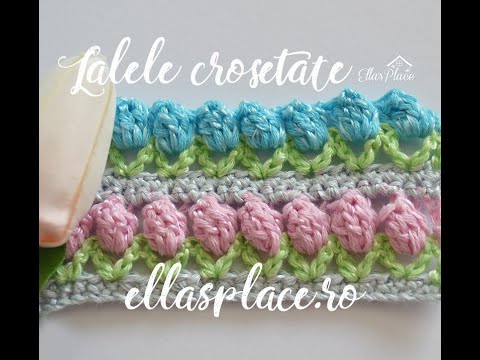 Model croșetat "Lalele" 🌷