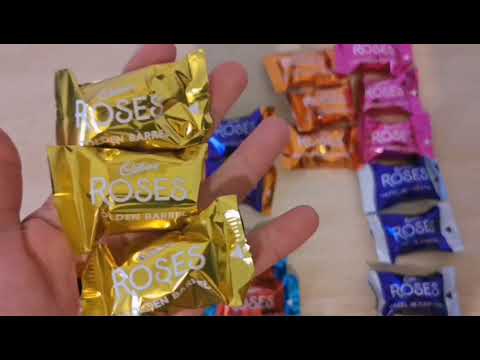 Cadbury Roses Golden Barrel Unpacking #4@emilyhchannel3303 Cadbury Roses Golden Barrel Unpacking #4@emilyhchannel3303