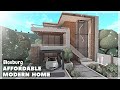 BLOXBURG: Affordable Modern Home Speedbuild | Roblox House Build