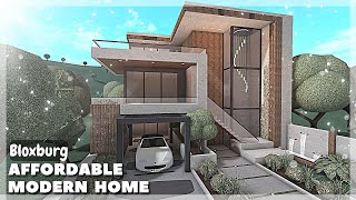 BLOXBURG: Affordable Modern Home Speedbuild | Roblox House Build