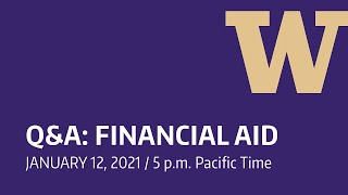 UW Financial Aid Q&A