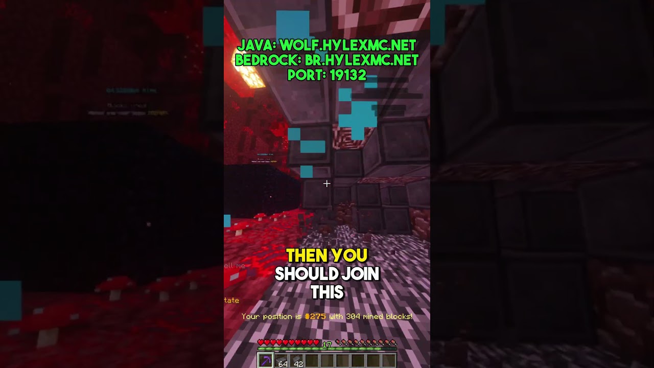 BEST SKYMINES MC SERVER?! #minecraft #gaming