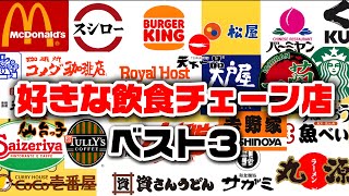 【雑談】好きな飲食チェーン店ベスト3を決めよう！【ラジオ】
