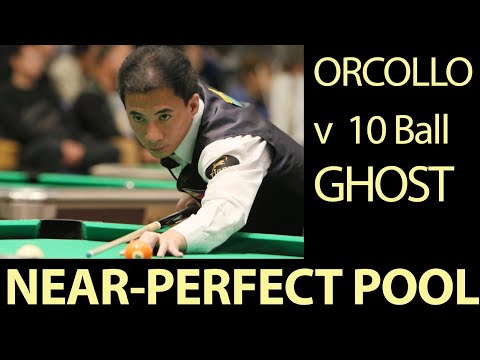 Orcollo v 10-ball Ghost at Hard Times -- Race to 15 -- On 4-1/8" pockets