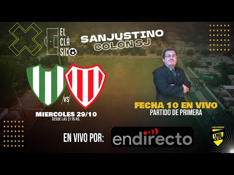 ⚽LSF Torneo Clausura PARTIDO PRIMERA➡️ ⚪🟢SANJUSTINO VS 🔴⚪COLON SJ - INTERZONAL - FECHA 10 - EN VIVO