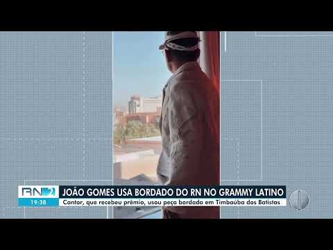 RNTV2 - 14/11/2025 - Artista João Gomes usa vestimentas do Seridó em premiação musical internacional