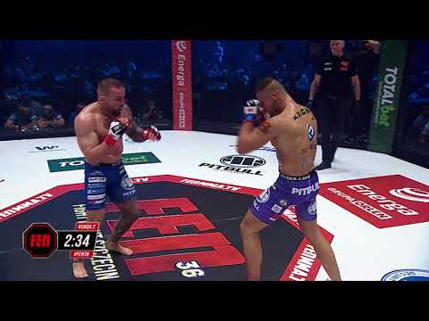 BOOM! Bielski nokautuje ciosem na wątrobę Walawskiego! | FEN HIGHLIGHTS