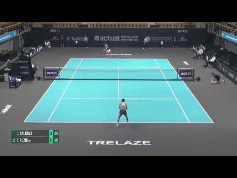 Dominika Salkova (CZE) vs Antonia Ruzic [2] (CRO) // 7-5 2-6 2-6 // W125 Angers // Quarter-final