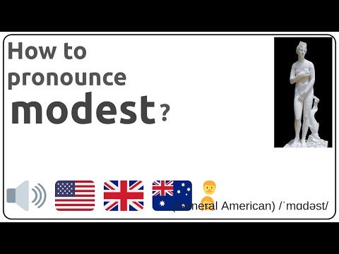 How to pronounce modest in english?
