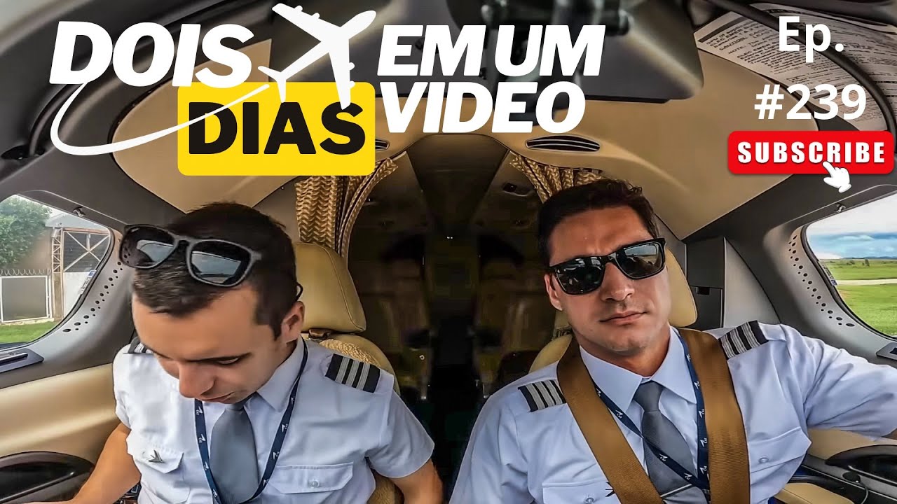 DOIS DIAS na VIDA DE PILOTO - IDA e VOLTA de GUARULHOS - Rotina Completa