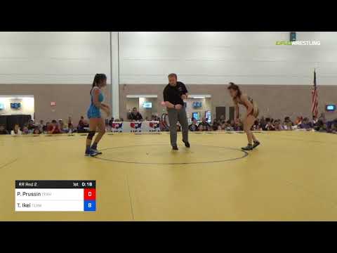 2018 Women's National /UWW Cadet Women Finals 49 RR Rnd 2 - Peyton Prussin (Team) Vs. Tiare Ikei (