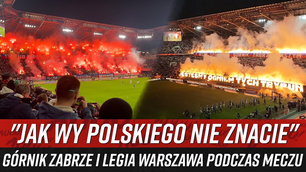 "JAK WY POLSKIEGO NIE ZNACIE" - Górnik Zabrze i Legia Warszawa podczas meczu (05.10.2025)