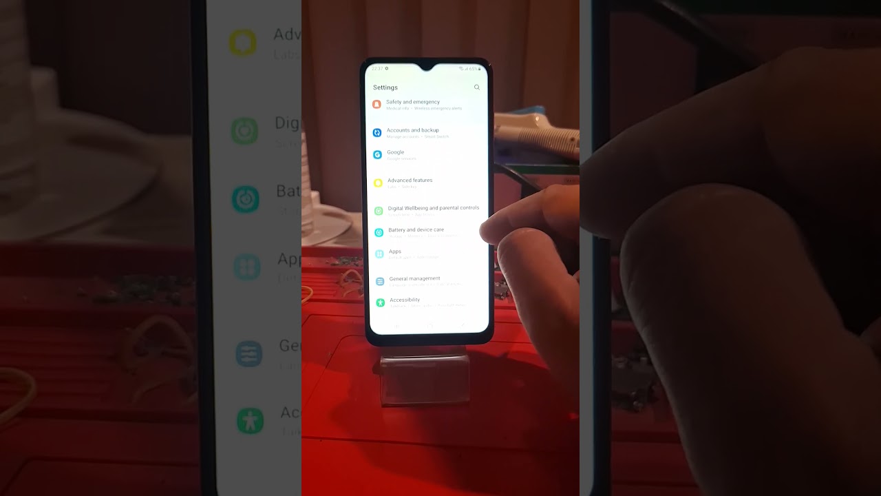 Samsung A12 See Ram and Storage