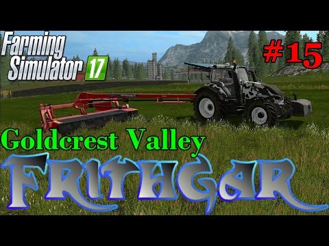 Let's Play Farming Simulator 2017, Goldcrest Valley #15: Mowing With The New Holland Discbine!