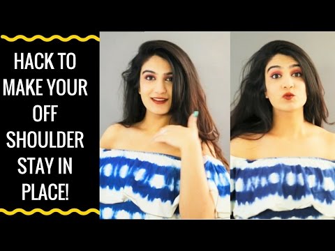 DIY: How to keep off shoulder tops in place