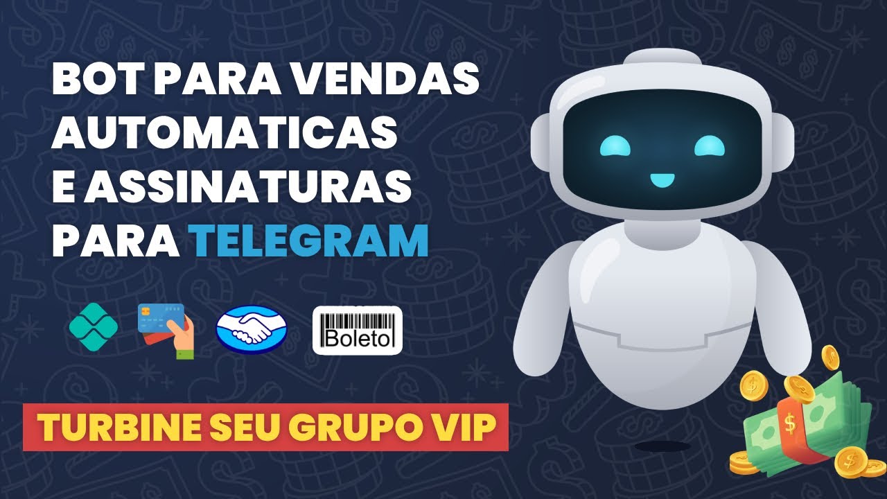 Como criar um bot para vender acessos e assinaturas no Telegram - #grupovip #telegram #bot