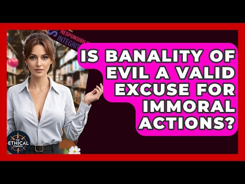 Is Banality Of Evil A Valid Excuse For Immoral Actions? - The Ethical Compass